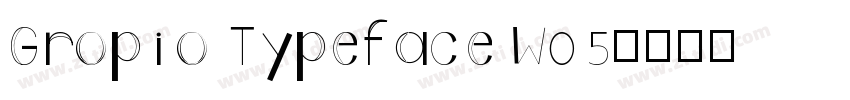Gropio Typeface W05字体转换